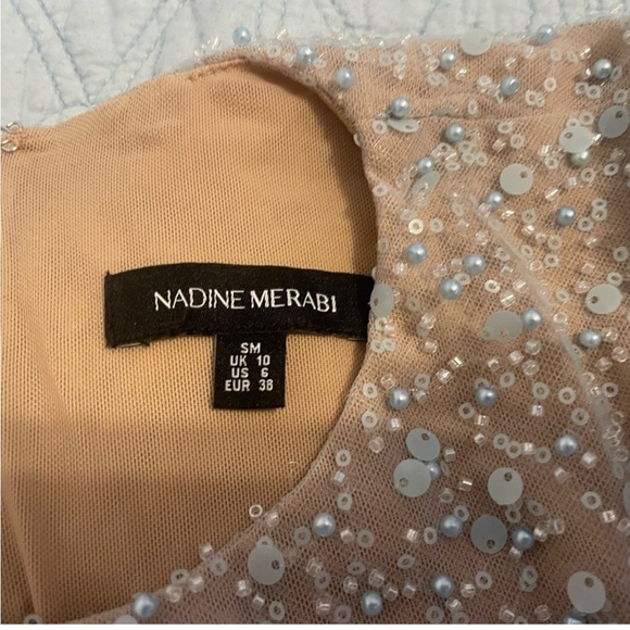 NADINE MERABI Light Blue Flare Pants - Picture 7 of 7